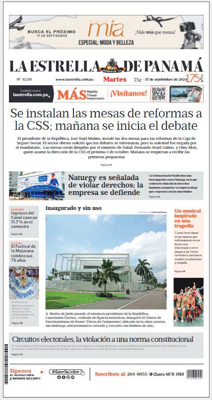 Portada del impreso del 17 de septiembre de 2024