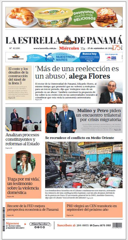 Portada del impreso del 25 de septiembre de 2024