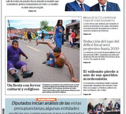 Portada del impreso del 22 de octubre de 2024