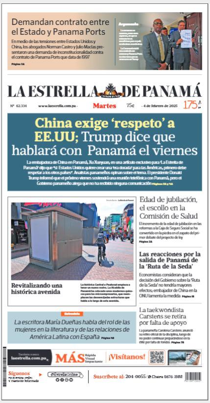 Portada del impreso del 4 de febrero de 2025