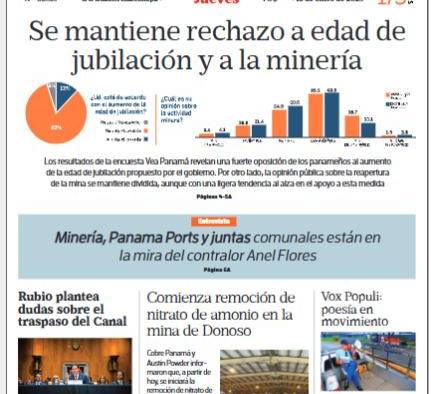 Portada del impreso del 16 de enero de 2025