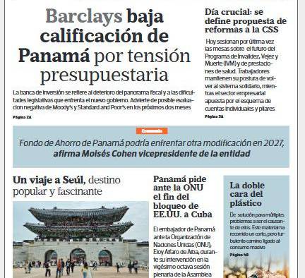 Portada del impreso del 30 de octubre de 2024