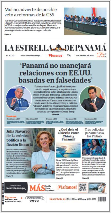 Portada del impreso del 7 de febrero de 2025