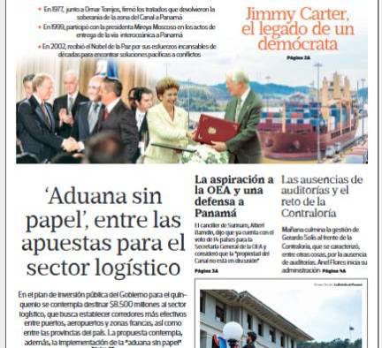 Portada del impreso del 30 de diciembre de 2024