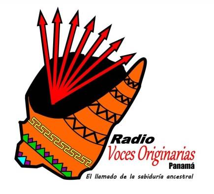 Logo de la radio digital “Voces Originarias Panamá”.