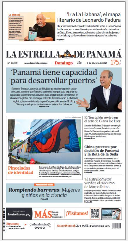 Portada del impreso del 9 de febrero de 2025