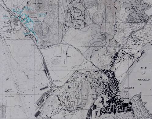 En este mapa topográfico de 1925 se observa el trazado de la urbanización Bella Vista, cuya venta y parcelación se había iniciado en 1914. En el mapa se puede observar su posición privilegiada, con el acceso al tranvía que bordeaba la propiedad, y al mar.