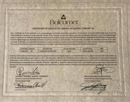 Certificado con la firma de Sergio González Rivera