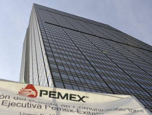 Vista de la Torre Corporativa de Petróleos Mexicanos (PEMEX), ubicada en Ciudad de México. Imagen de archivo.