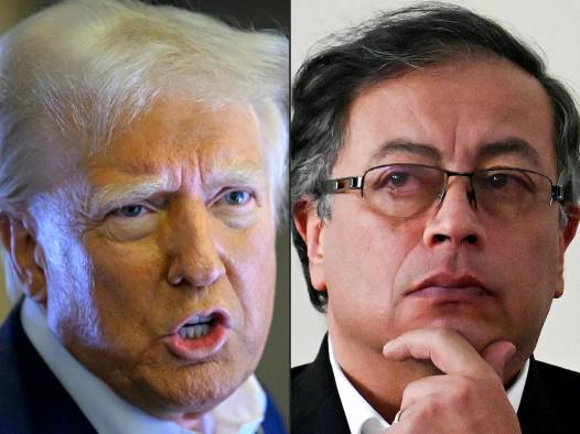 Donald Trump y Gustavo Petro.