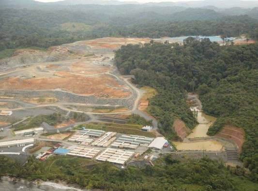 Imagen de 2017 donde se muestra el proyecto Cobre Panamá, ubicado en Donoso, Colón.