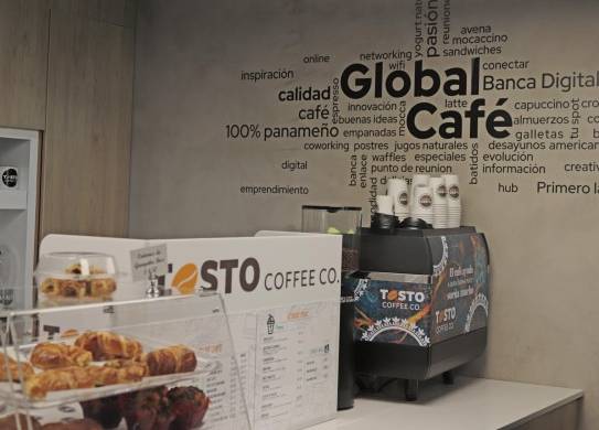 Tosto Coffee Co., es la compañía aliada de Global Bank para que las personas vivan una experiencia inolvidable.