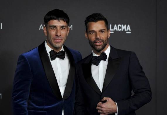 Foto de archivo del cantante Ricky Martin (d) y su exesposo Jwan Yosef (i).