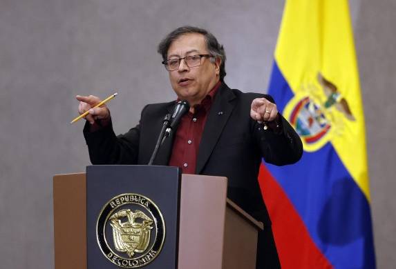 El presidente de Colombia Gustavo Petro.