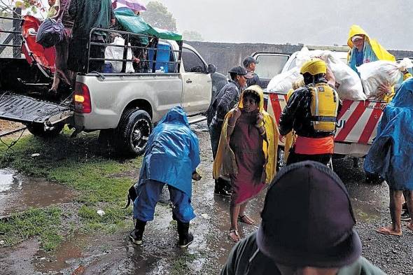 El Sinaproc reportó que más de 200 personas fueron evacuadas en el distrito de Tierras Altas.