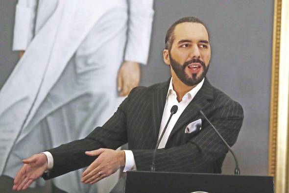 En la imagen, el presidente salvadoreño, Nayib Bukele