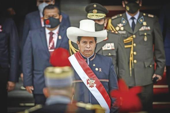 El presidente de Perú, Pedro Castillo