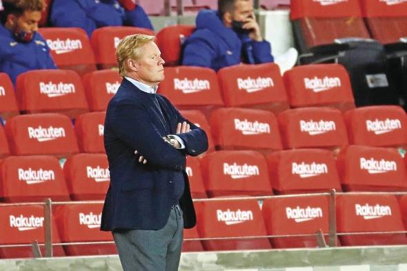 El entrenador holandés del FC Barcelona Ronald Koeman.