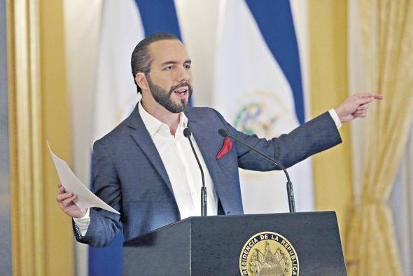 El presidente de El Salvador, Nayib Bukele.