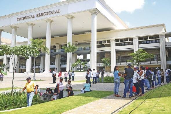 Imagen de archivo donde aparece la fachada del Tribunal Electoral.