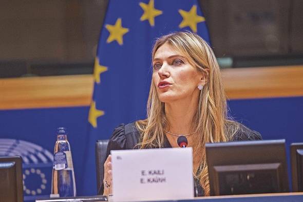 La vicepresidenta del Parlamento Europeo Eva Kaili, investigada por corrupción.