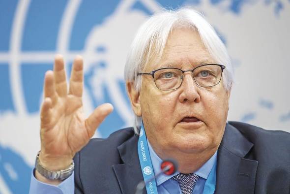 El jefe humanitario de la ONU, Martin Griffiths