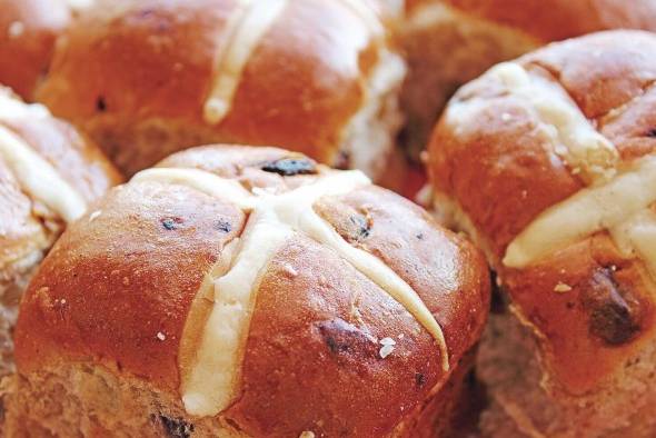 Hot cross buns, típicos de Inglaterra