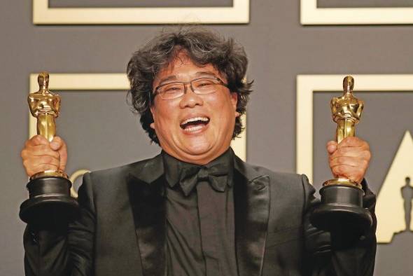 Bong Joon-Ho hizo historia con 'Parásitos' en la premiación.