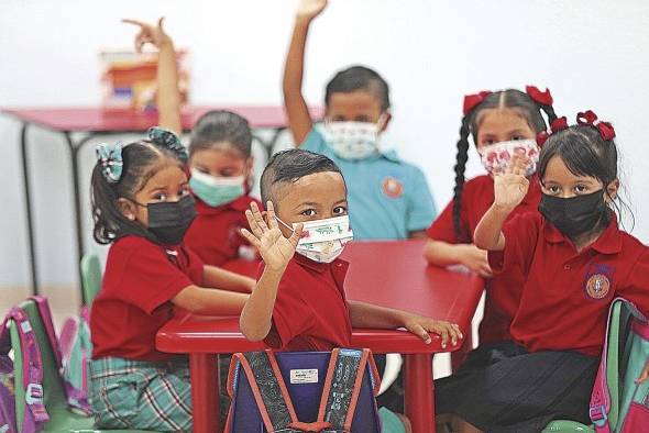 La felicidad de los más pequeños en su regreso a clases.