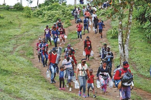 Esta semana Panamá registró 747 migrantes que atravesaron la selva de Darién.