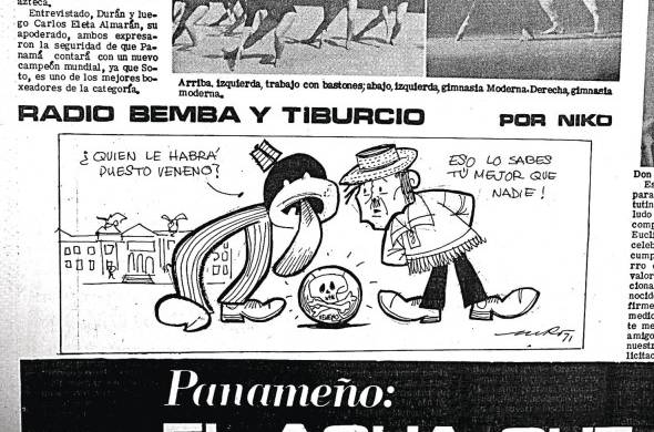 Caricatura publicada por el diario Matutino.