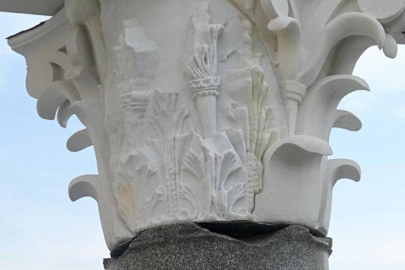 Columnata de la basícila Ulpia en el Foro de Trajano.