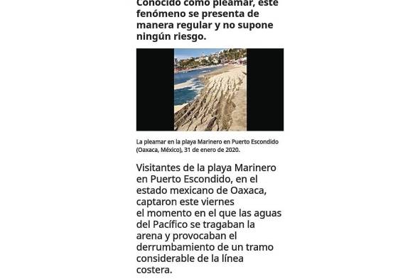 Playa, a consulta pública con poca información técnica