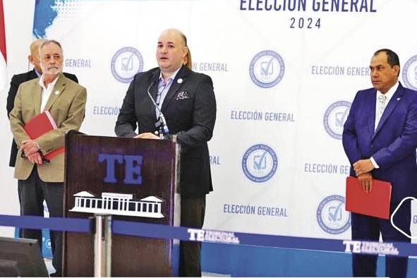 Magistrados del Tribunal Electoral.