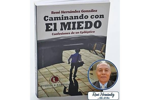 Portada de Caminando con el Miedo, de René Hernández.