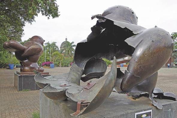 La paloma de la paz y el pájaro herido