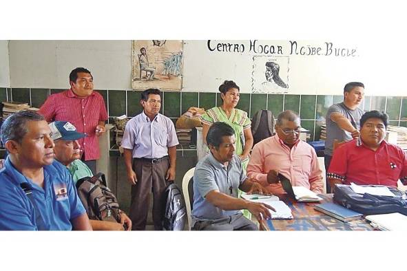 El Congreso General de la comarca Ngäbe Buglé sostuvo una reunión en Santiago, Veraguas.