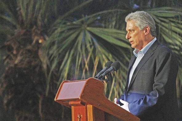 El presidente cubano, Miguel Díaz-Canel