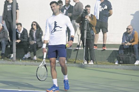 El tenista Novak Djokovic