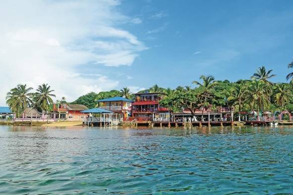 Vista de la isla Colón en la provincia de Bocas del Toro