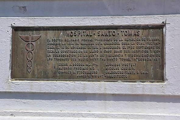 El hospital Santo Tomás fue fundado en 1924 por el presidente Belisario Porras.