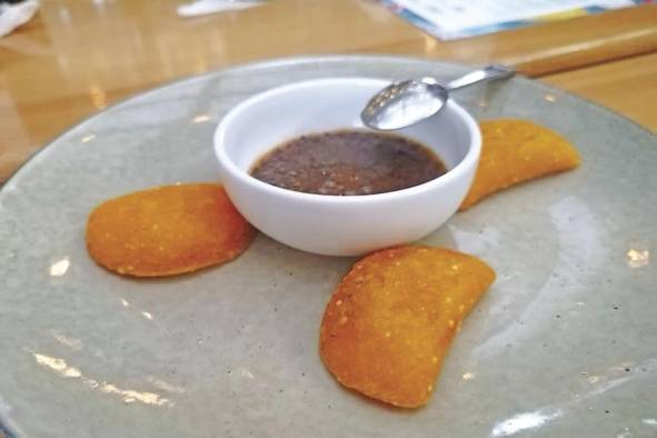 Empanadas de flor de plátano