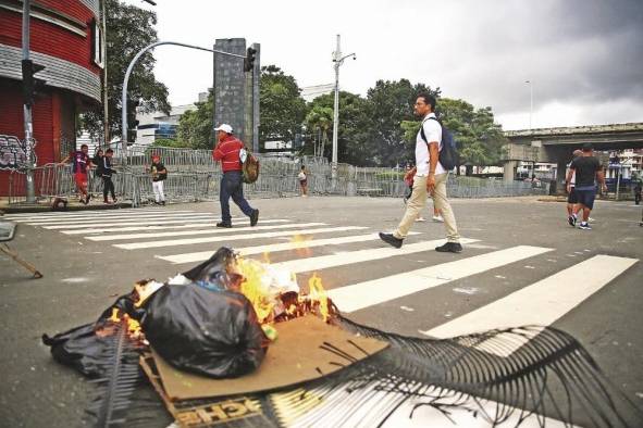 Las protestas suceden en diversas zonas del país desde Chiriquí hasta Panamá este.