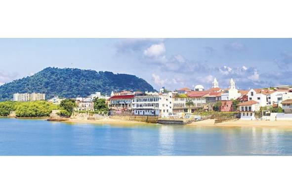 Vista panorámica del Casco Viejo de la ciudad de Panamá.