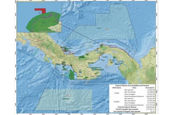 Zona protegida Banco Volcán, espacio marino de Panamá y áreas protegidas