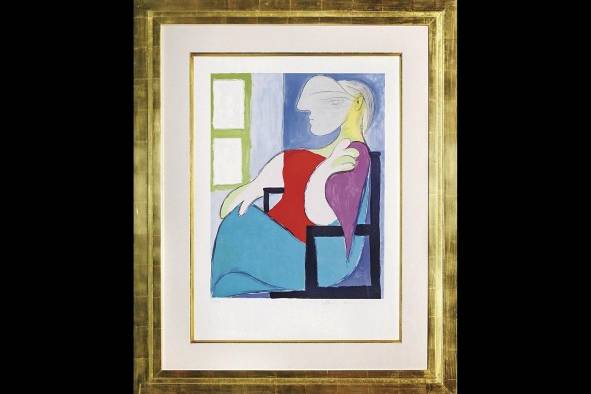 La obra 'Femme assise près d une fenêtre (Marie-Thérèse)', que estuvo cerca de duplicar el precio estimado de 55 millones de dólares que habían calculado los expertos de la casa de subastas Christie's, y que se acabó vendiendo por 4103,4 millones en Nueva York.