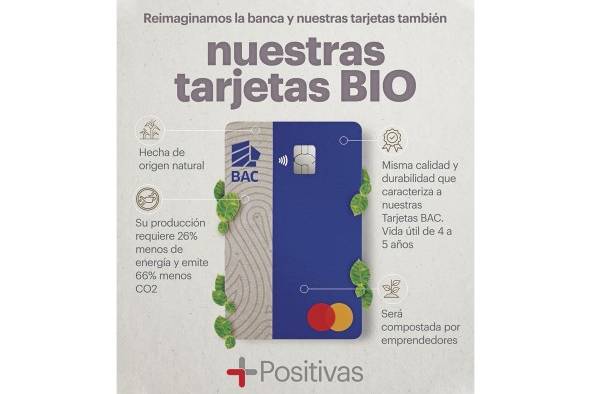 La tarjeta BIO hecha de maíz no comestible es una apuesta de vanguardia cónsona con las demandas medioambientales de la actualidad.