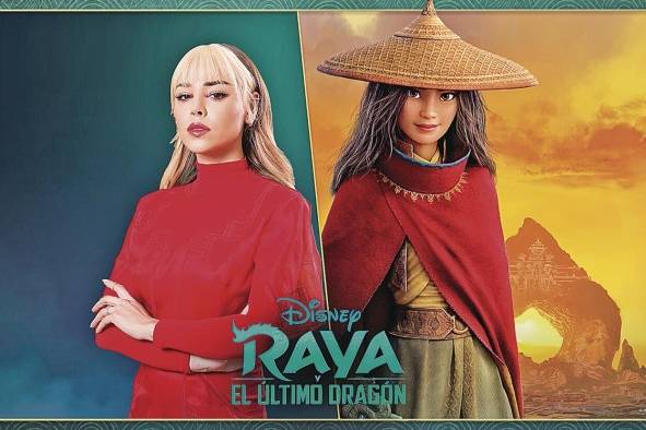 La actriz mexicana Danna Paola regresa al doblaje interpretando a Raya para Latinoamérica.