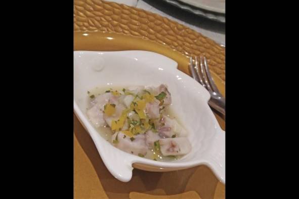 Ceviche de corvina lona