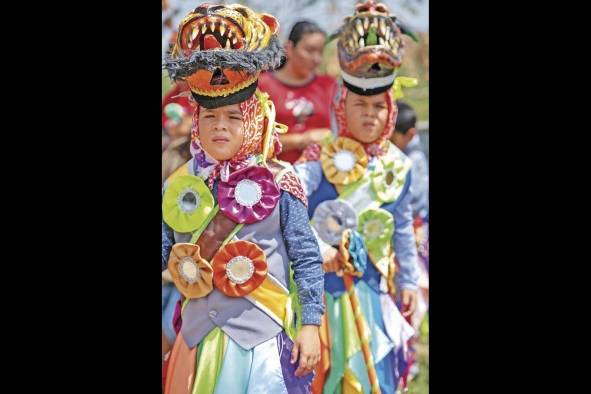 Danza de diablo (infantil) en Chorrera